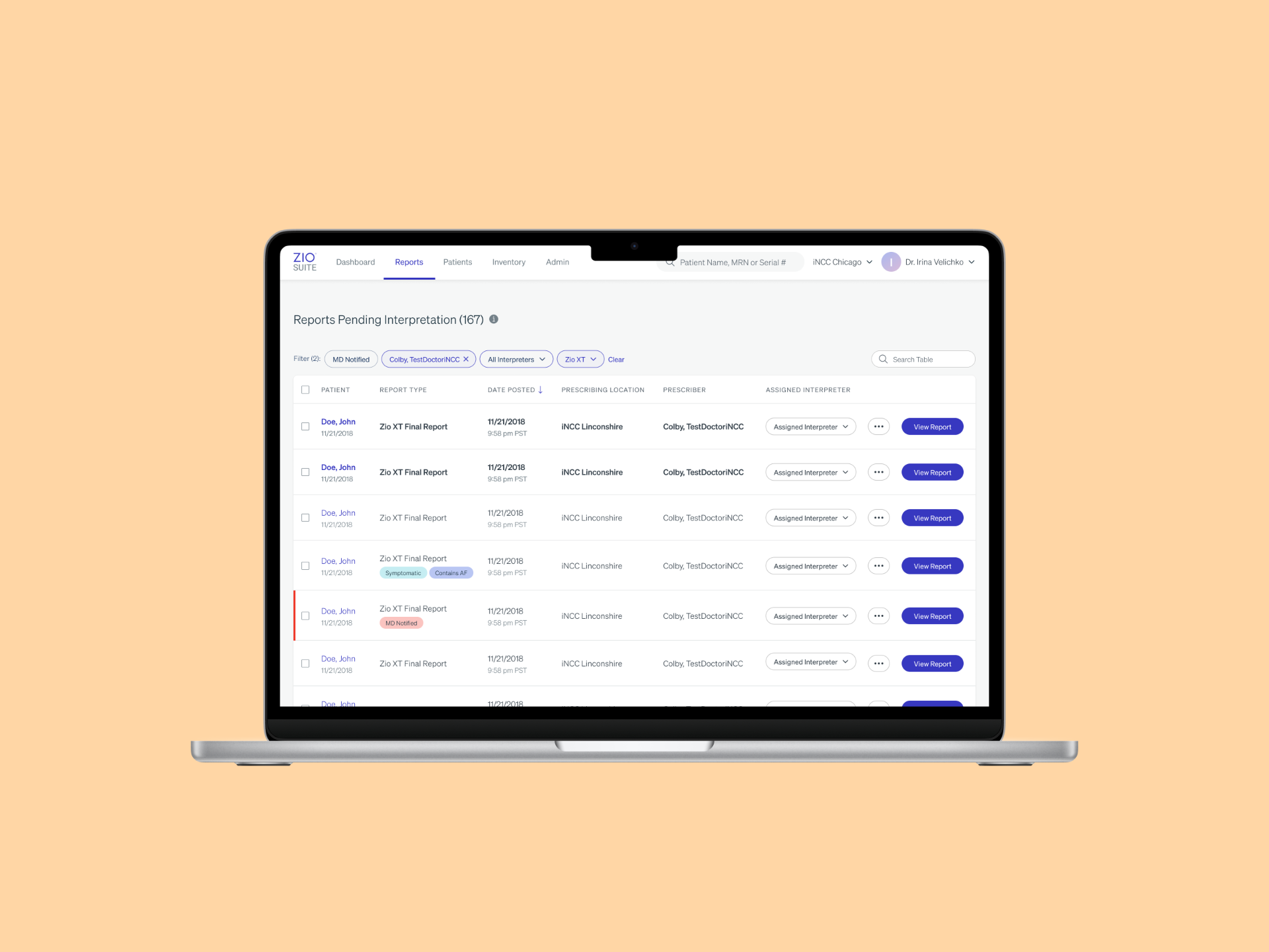 iRhythm Zio AI-Powered Clinical Report